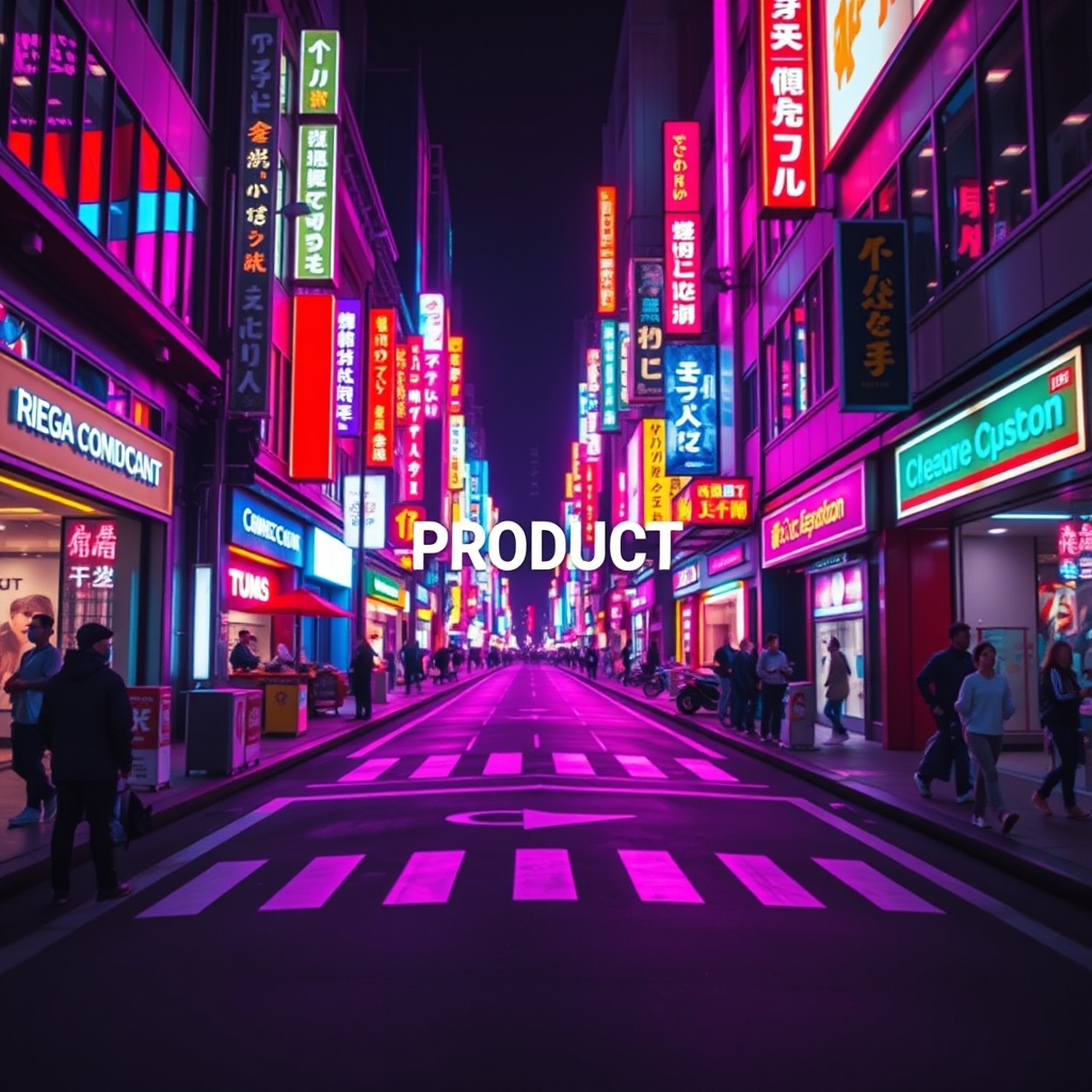Neon Parlak Çizgi